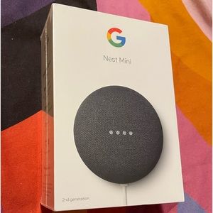 🆕 Google Nest Mini (2nd Generation) with Google Assistant - Charcoal